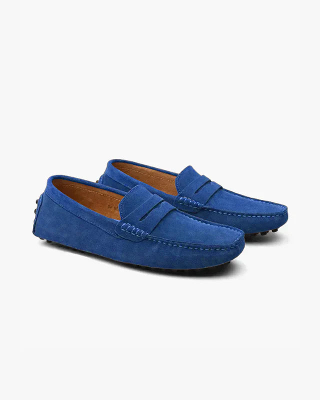 Old Money Veloursleder Driver Loafers – Eleganz im Alltag