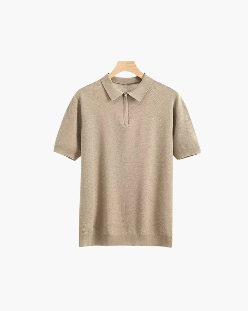 Marbella Polo mit Reißverschluss