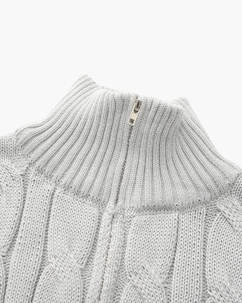 Verbier Pullover mit Halbreißverschluss