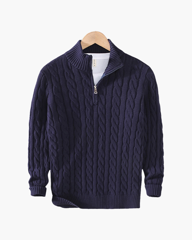 Verbier Pullover mit Halbreißverschluss