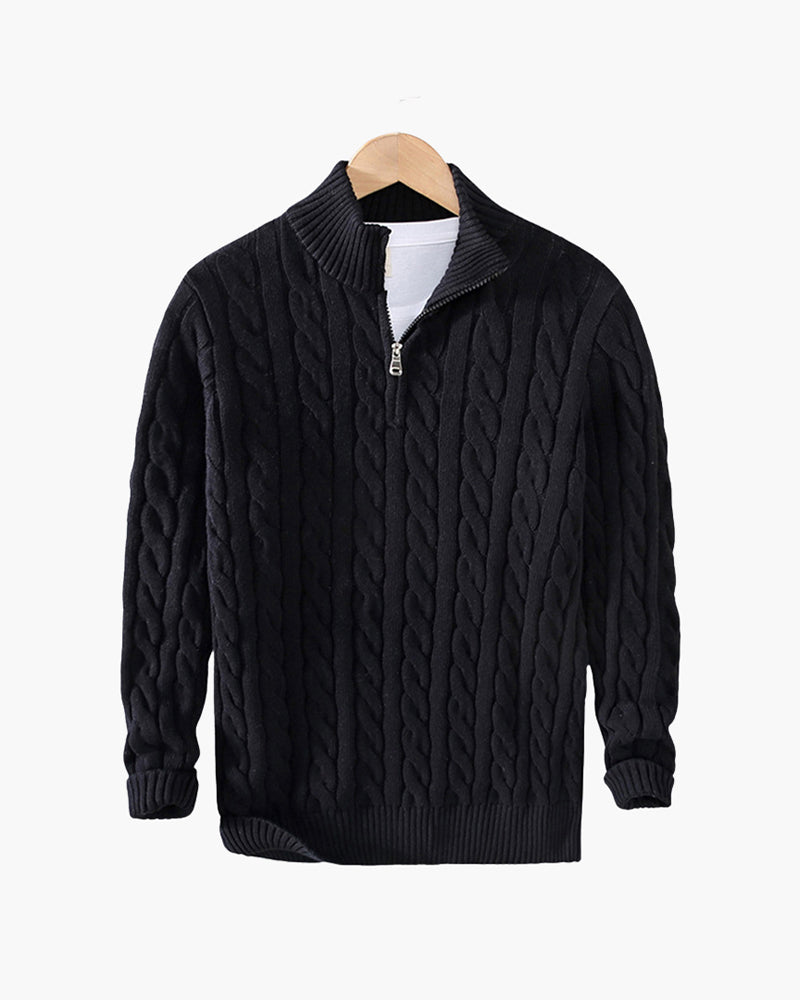 Verbier Pullover mit Halbreißverschluss