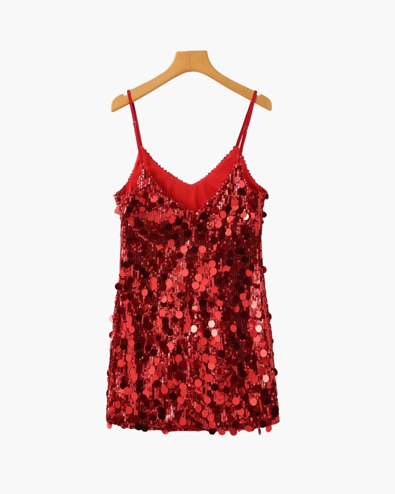 Pailletten Party Minikleid