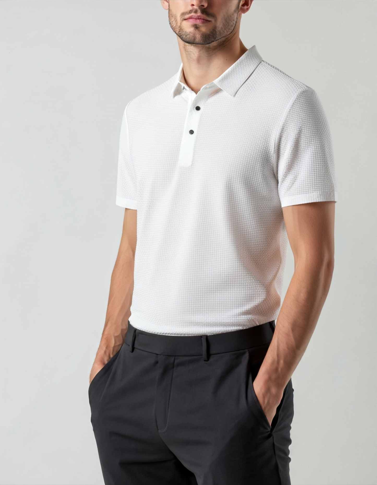 Prestigio Seiden Polo (Knitterfrei)
