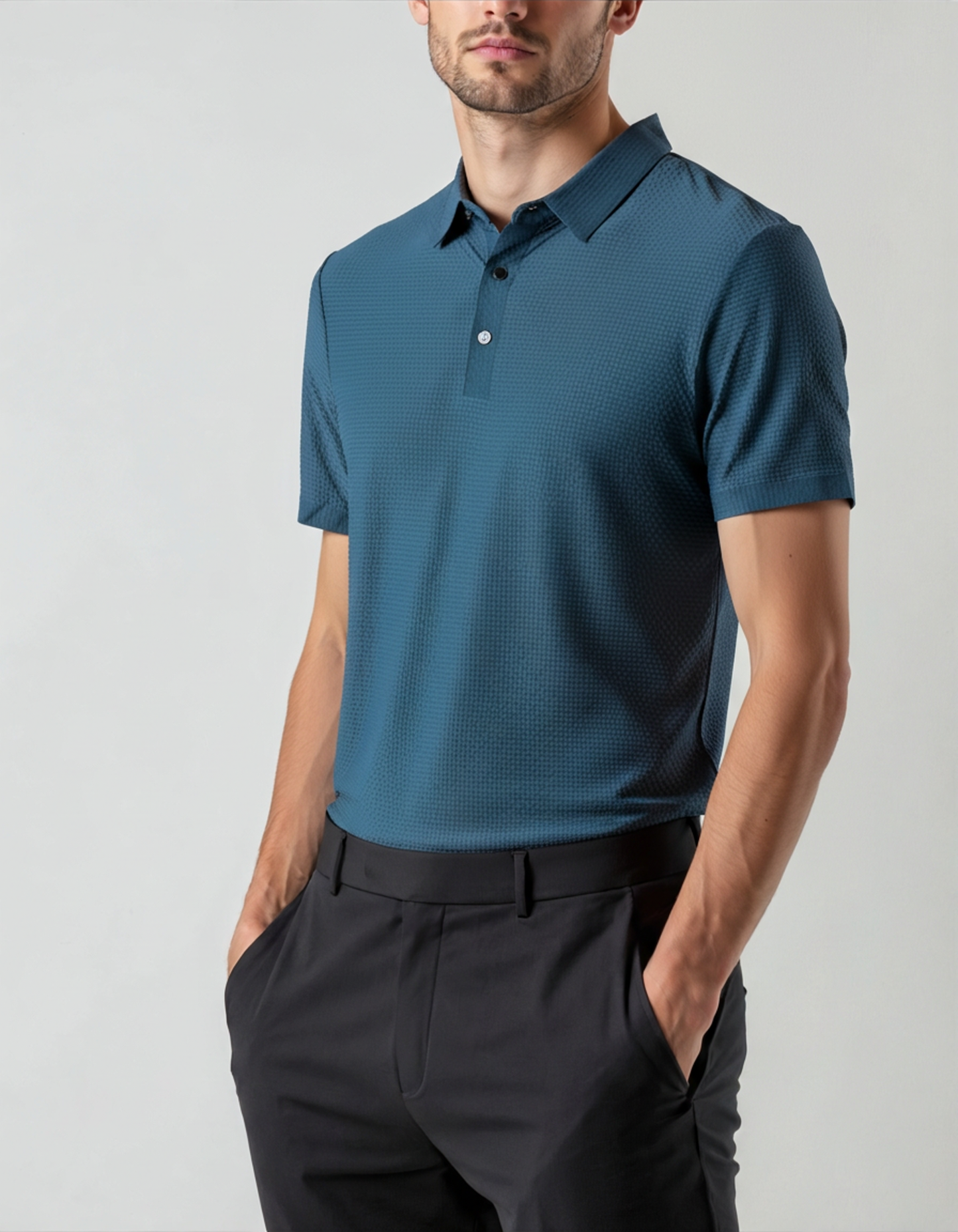 Prestigio Seiden Polo (Knitterfrei)