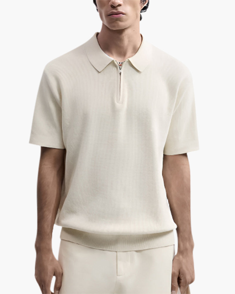 Marbella Polo mit Reißverschluss